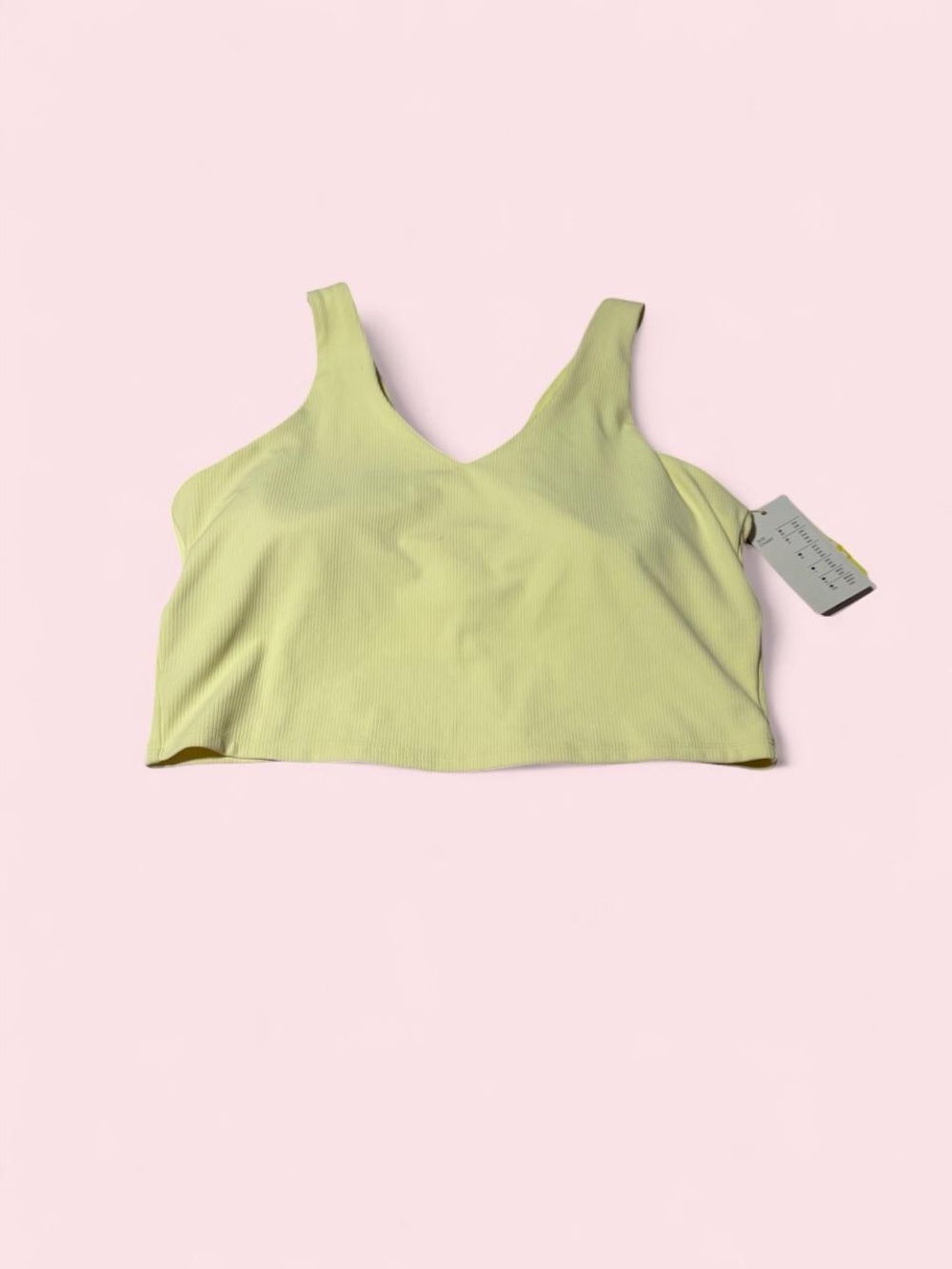 all in motion Ribbed V-Neck bra  - Light Yellow